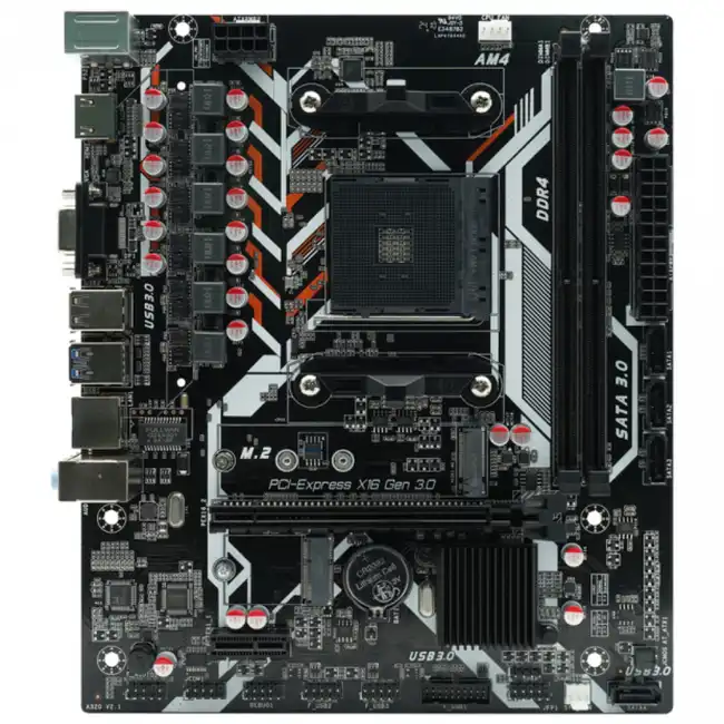 Материнская плата AFOX B450D4-MA5-V2 (micro-ATX, AMD AM4)