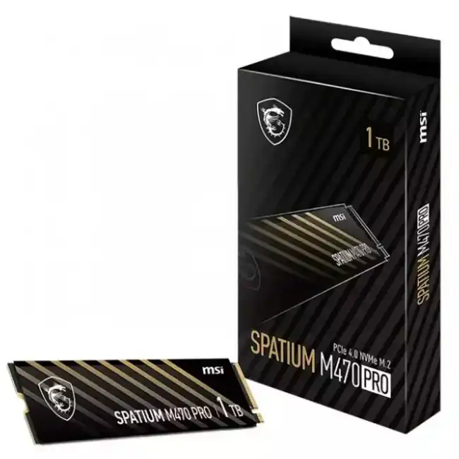 Внутренний жесткий диск MSI SPATIUM M470 PRO S78-440L0J0-P83 (SSD (твердотельные), 1 ТБ, M.2, PCIe)