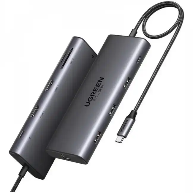 Док-станция UGREEN CM639 Space Gray 15534