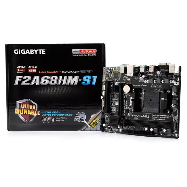 Материнская плата Gigabyte GA-F2A68HM-S1 GA-F2A68HM-S1--------- (Micro-ATX, AMD FM2)