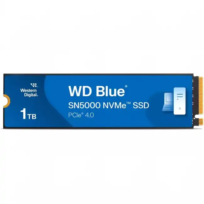 Внутренний жесткий диск Western Digital Blue SN5000 WDS100T4B0E (SSD (твердотельные), 1 ТБ, M.2, PCIe)