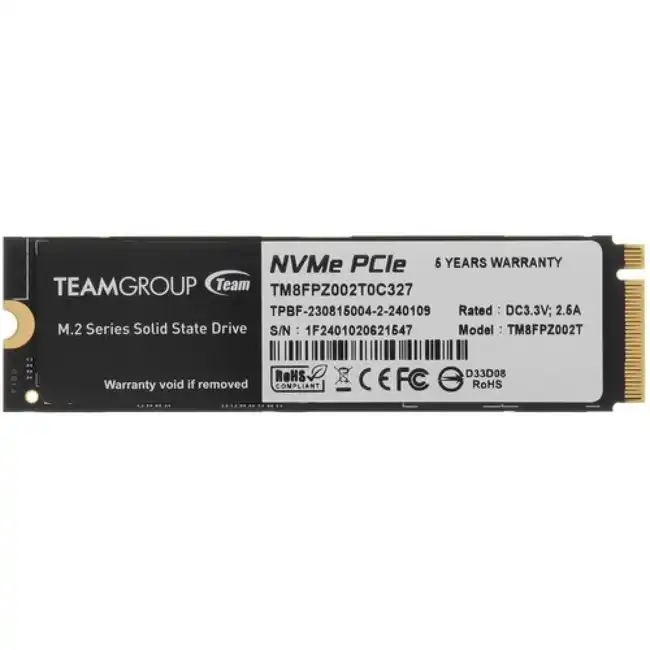 Внутренний жесткий диск Team Group T-FORCE CARDEA A440 TM8FPZ002T0C327 (SSD (твердотельные), 2 ТБ, M.2, PCIe)