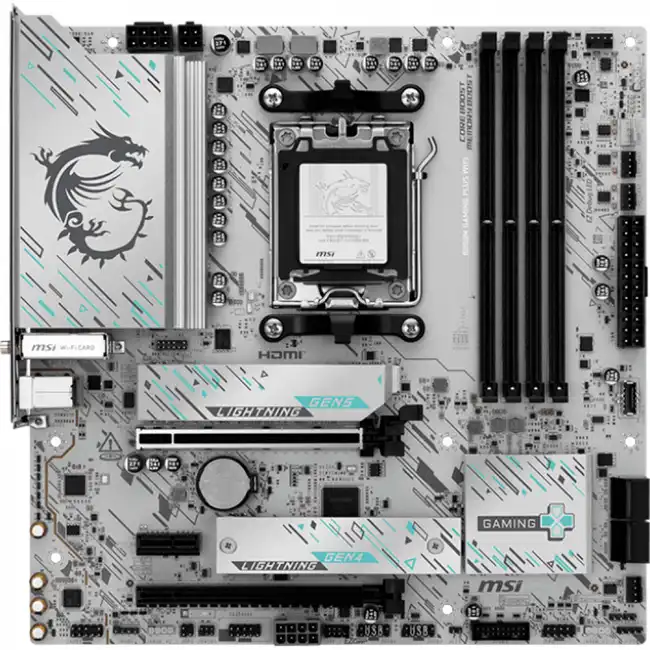 Материнская плата MSI B850M GAMING PLUS WIFI (micro-ATX, AMD AM5)