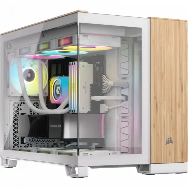 Корпус Corsair 2500X White - Bamboo Wood CC-9011288-WW (Midi-Tower)