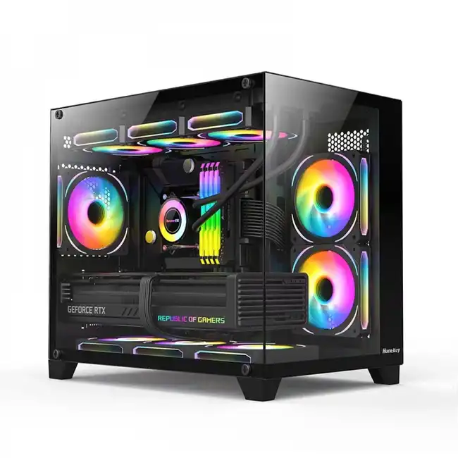 Корпус Huntkey S960 StormX Black H_S960_SX_B (Mini-Tower)
