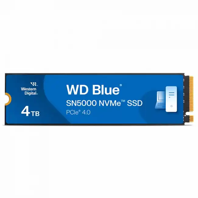 Внутренний жесткий диск Western Digital Blue SN5000 WDS400T4B0E-00BKY0 (SSD (твердотельные), 4 ТБ, M.2, PCIe)