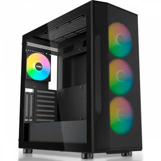 Корпус Sama S40 Black S40-BKAPA4X1-GL (Midi-Tower)