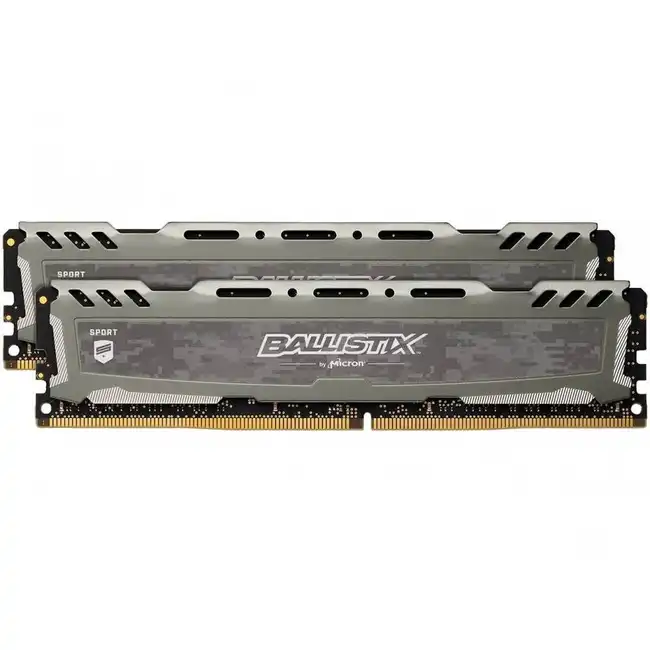 ОЗУ Crucial Ballistix Sport LT Gray BLS2C8G4D26BFSBK (DIMM, DDR4, 16 Гб (2 х 8 Гб), 2666 МГц)
