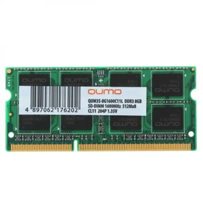 ОЗУ Qumo QUM3S-8G1600C11L (SO-DIMM, DDR3, 8 Гб, 1600 МГц)