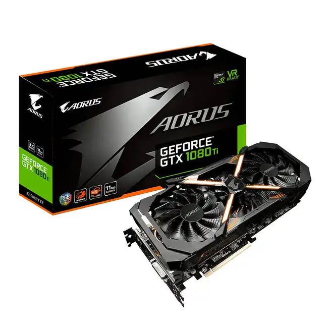 Видеокарта Gigabyte AORUS GeForce® GTX 1080 Ti GVN108TA-00-G (11 ГБ)