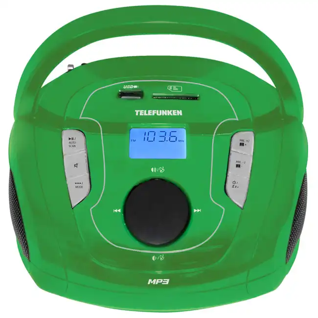Портативная колонка TELEFUNKEN TF-SRP3471B - Green TF-SRP3471B(зеленый)