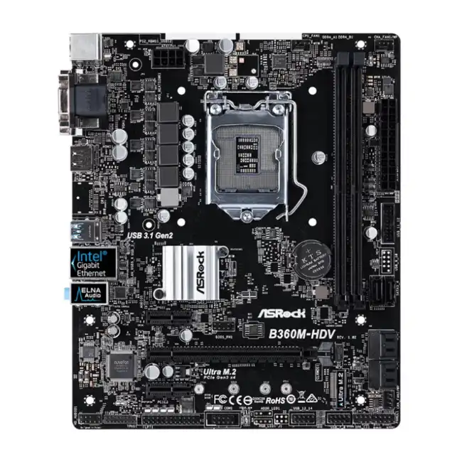 Материнская плата ASRock B360M-HDV (micro-ATX, LGA 1151)