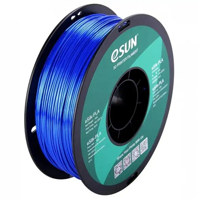 Расходный материалы для 3D-печати ESUN eSilk-PLA Blue/синий/1.75mm/1kg/roll eSilk-PLA_Blue