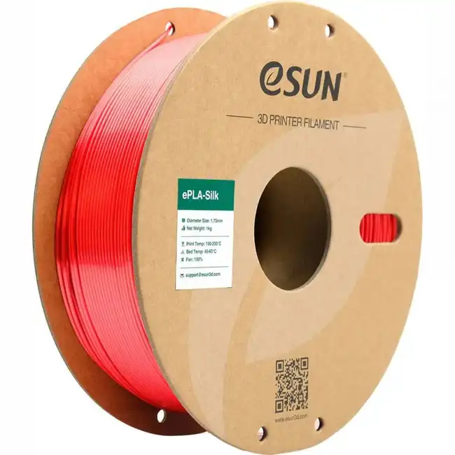 Расходный материалы для 3D-печати ESUN eSilk-PLA Jacinth/оранжево-красный/1.75mm/1kg/roll eSilk-PLA_Jacinth