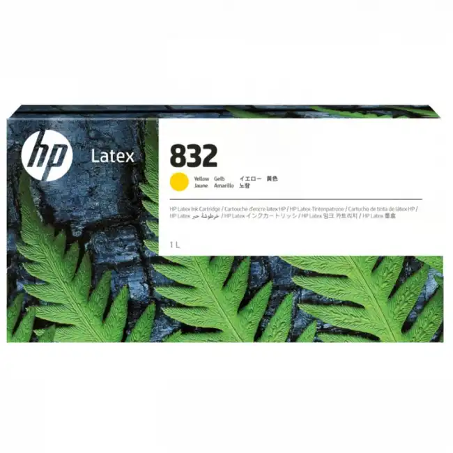 Струйный картридж HP 832 Europe 1-liter Yellow Latex Ink Cartridge 4UV78A
