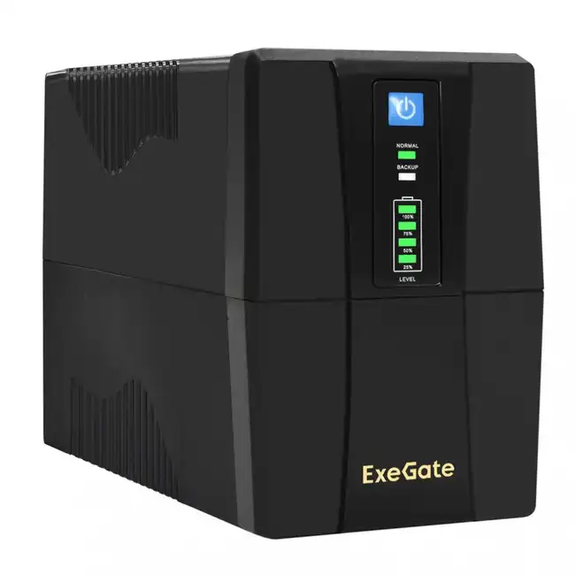 Источник бесперебойного питания ExeGate UNB-650.LED.AVR.2SH.RJ.USB EP285597RUS (650 ВА, 360)
