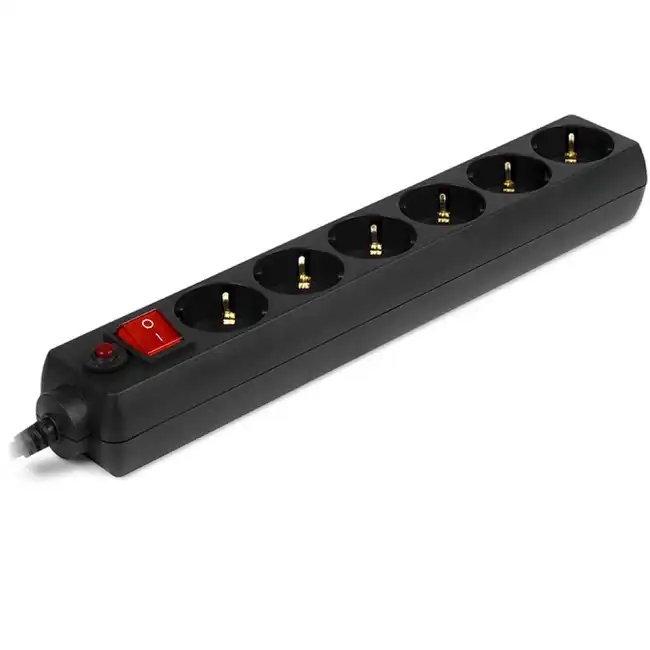 Распределитель питания Sven Optima 6 розеток 1.8м Black SV-013639