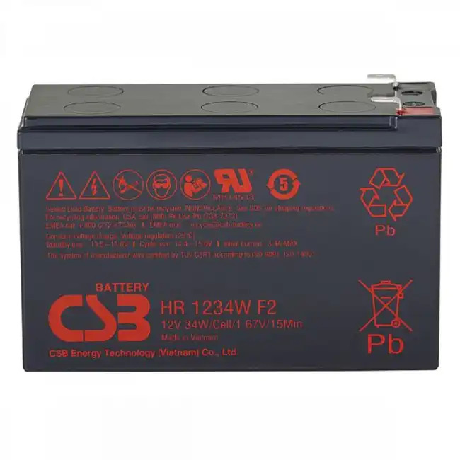 Сменные аккумуляторы АКБ для ИБП CSB HR1234W F2 (12 В)