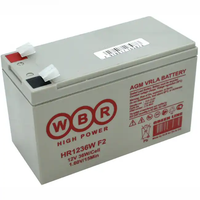 Сменные аккумуляторы АКБ для ИБП WBR HR1236W F2 (12 В)