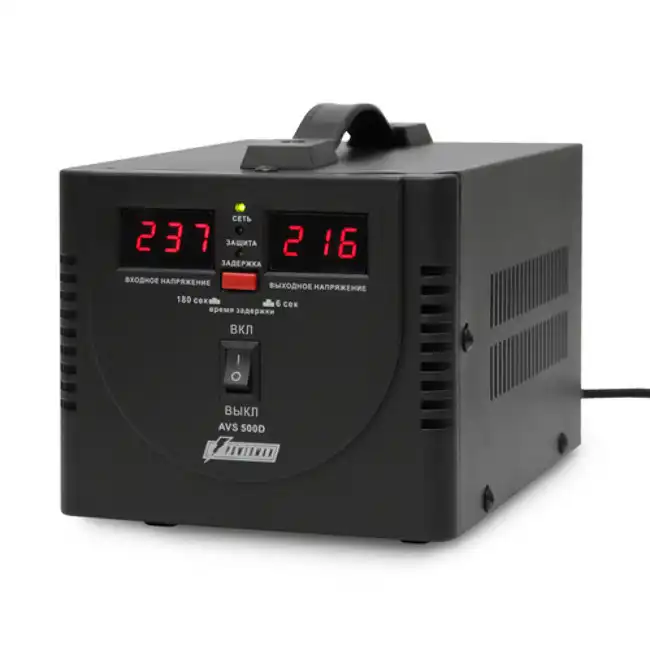 Стабилизатор Powerman AVS 500D POWERMAN AVS 500D Black (50 Гц)