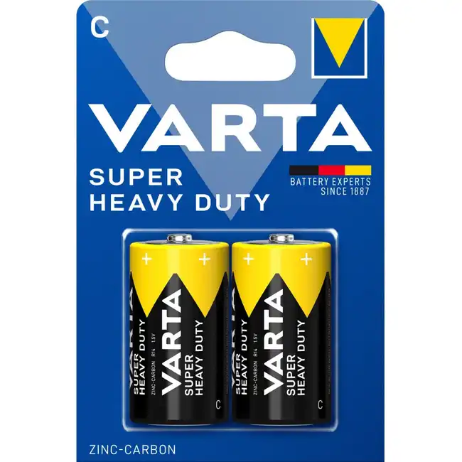 Батарейка VARTA SUPERLIFE R14 C BL2 Heavy Duty 1.5V 02014101412