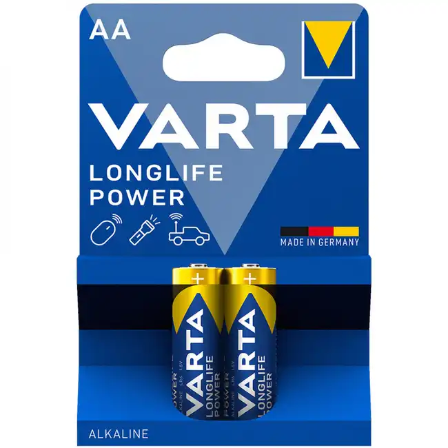 Батарейка VARTA Longlife Power Mignon 1.5V - LR6/AA 2 шт в блистере 24893