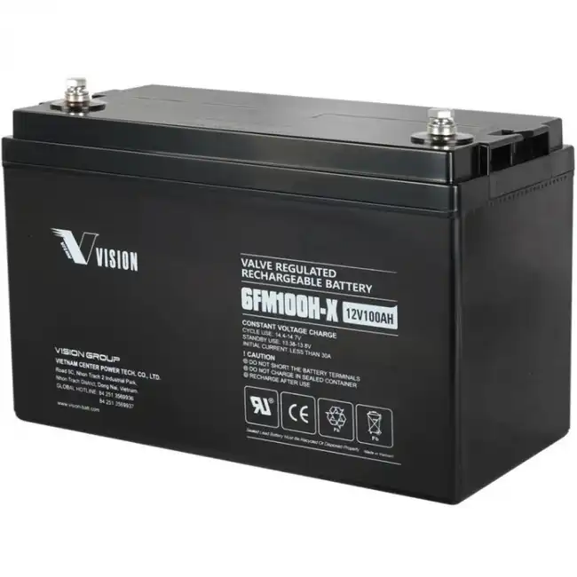 Сменные аккумуляторы АКБ для ИБП VISION 6FM100E-X 6FM100E-X  12V100AH (12 В)
