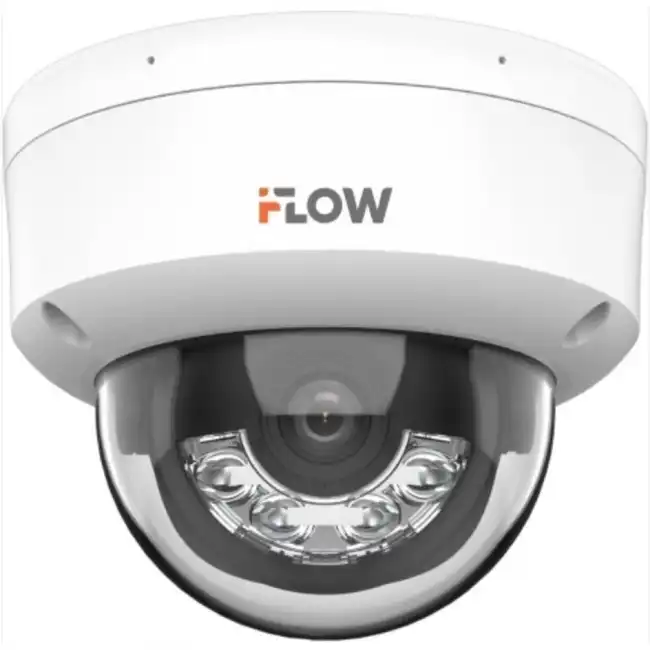 IP видеокамера iFlow F-IC-1422CM F-IC-1422CM(2.8mm) (Купольная, Уличная, Проводная, Фиксированный объектив, 2.8 мм, 1/2.9", 2 Мп ~ 1920×1080 Full HD)