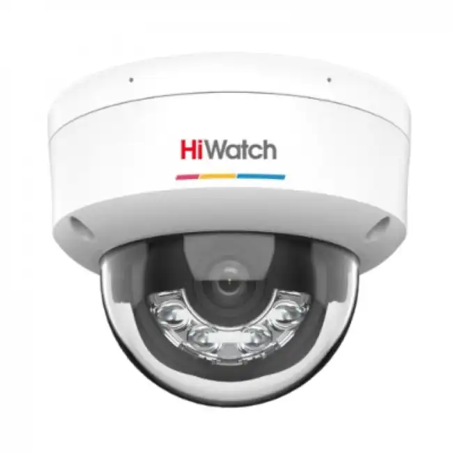 IP видеокамера HiWatch DS-I252L(B) (2.8mm) (Купольная, Уличная, Проводная, Фиксированный объектив, 2.8 мм, CMOS, 2 Мп ~ 1920×1080 Full HD)