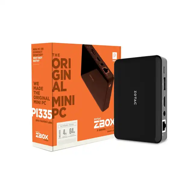 Тонкий клиент Zotac ZBOX PI335 pico Gemini Lake ZBOX-PI335-GK-W3D
