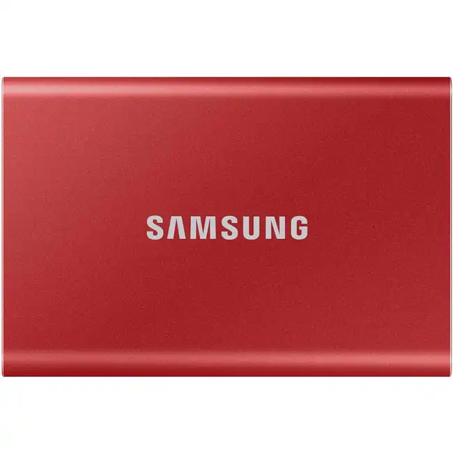 Внешний жесткий диск Samsung External SSD T7 Metallic Red MU-PC500R/WW (500 ГБ, Интерфейс USB-C)