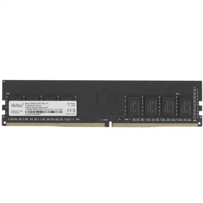 ОЗУ Netac Basic NTBSD4P NTBSD4P32SP-08J (DIMM, DDR4, 8 Гб, 3200 МГц)