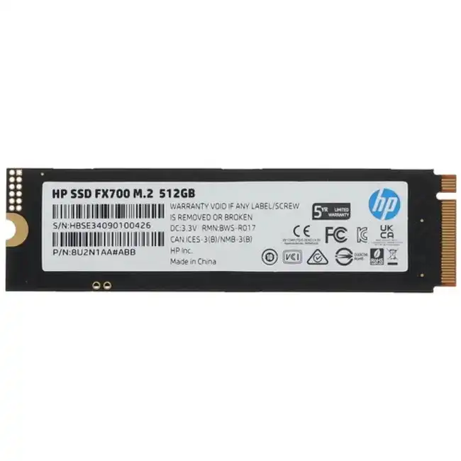 Внутренний жесткий диск HP FX700 8U2N1AA#ABB (SSD (твердотельные), 512 ГБ, M.2, PCIe)