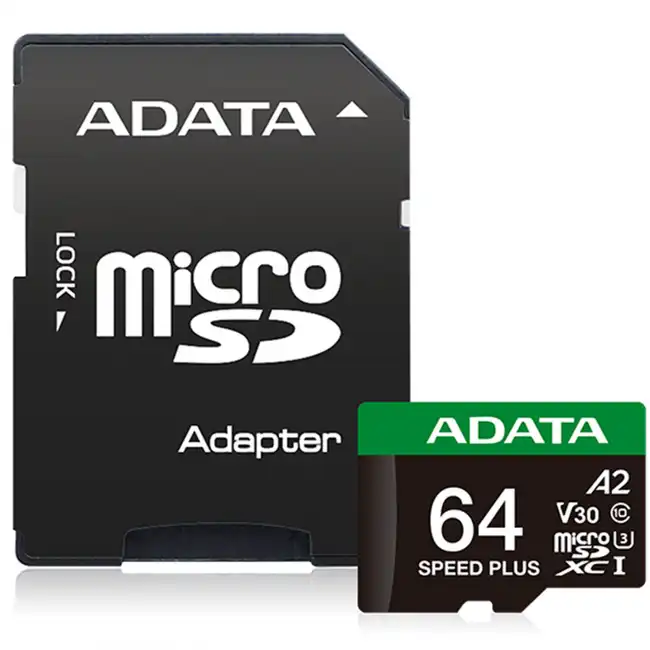 Флеш (Flash) карты ADATA UD64GUI3V30A2SP-RA1 (64 ГБ)