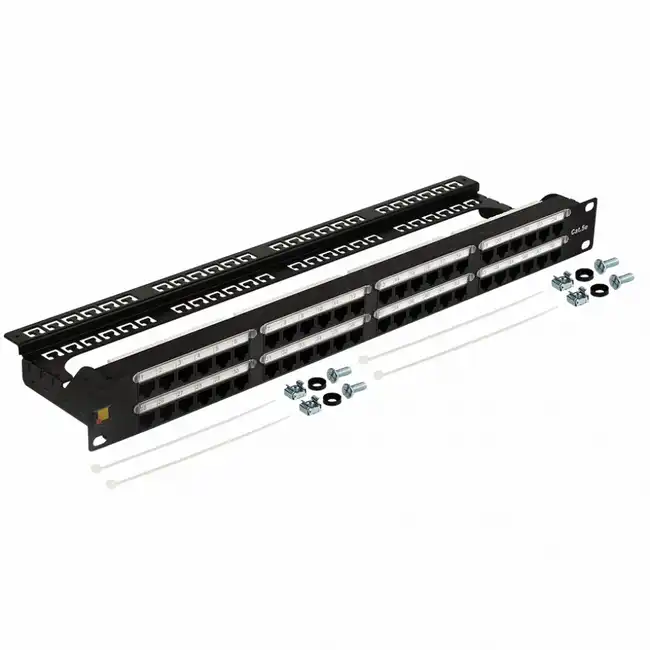 Патч-панель LANMASTER LAN-PPC48U5E (48 портов, UTP, Cat. 5e)