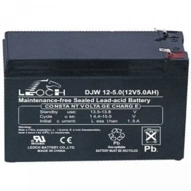 Сменные аккумуляторы АКБ для ИБП Leoch DJW12-5.0 LEOCH (12 В)