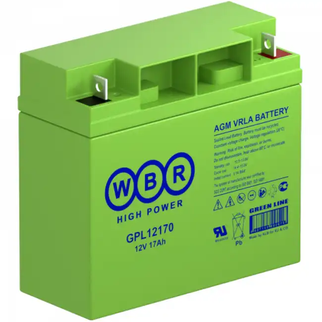 Сменные аккумуляторы АКБ для ИБП WBR GPL12170 GPL12170 WBR (12 В)
