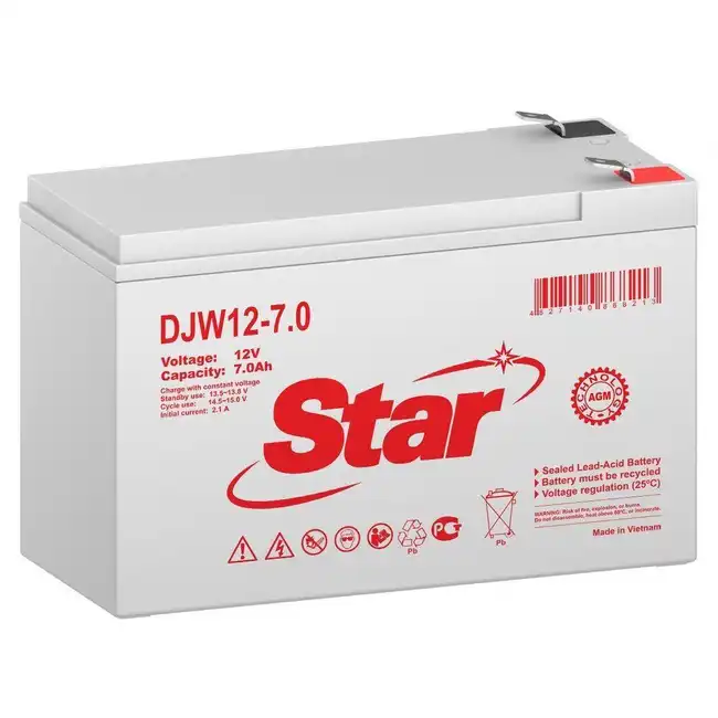 Сменные аккумуляторы АКБ для ИБП STAR DJW12-7.0 F2 DJW12-7.0 F2 STAR (12 В)