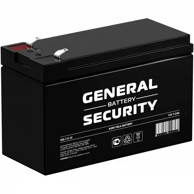 Сменные аккумуляторы АКБ для ИБП General Security GSL7.2-12F2 GSL7.2-12F2 GENERAL SECURITY (12 В)