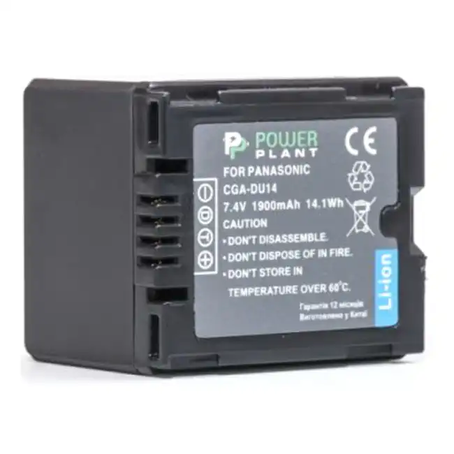 Аксессуар для фото и видео PowerPlant Panasonic CGA-DU14 1900mAh DV00DV1182