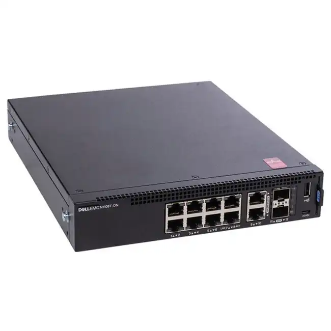 Коммутатор Dell N1108T-ON 210-AJIW (1000 Base-TX (1000 мбит/с), 2 SFP порта)