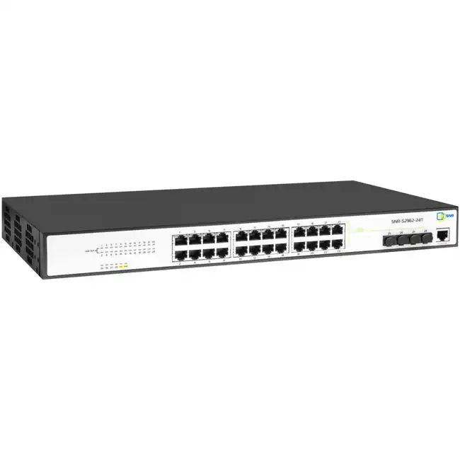 Коммутатор SNR SNR-S2962-24T (100 Base-TX (100 мбит/с), 4 SFP порта)