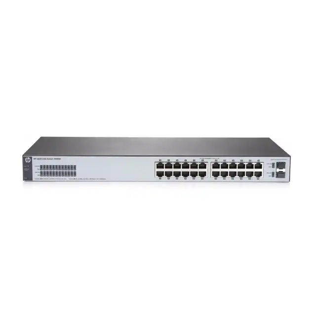 Коммутатор HPE 1820-24G J9980A (1000 Base-TX (1000 мбит/с), 2 SFP порта)