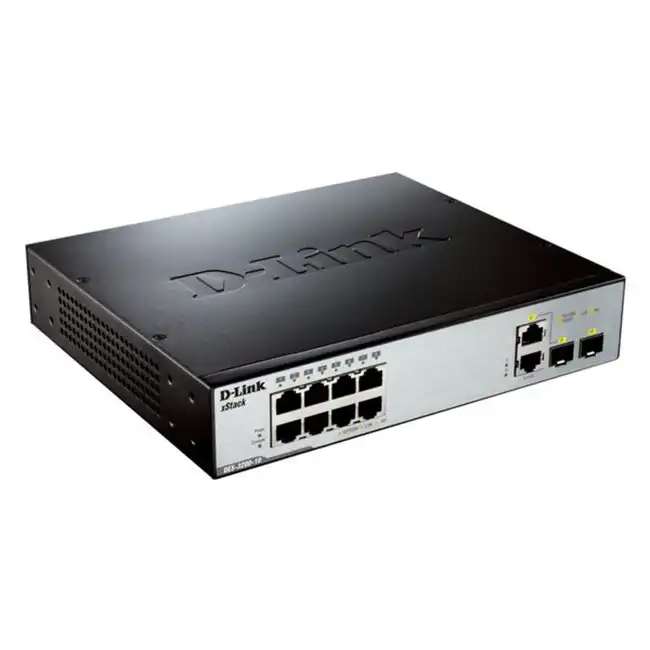 Коммутатор D-link D-Link 8-Port Managed L2 Gigabit Switch DGS-3200-10/E (1000 Base-TX (1000 мбит/с), 2 SFP порта)