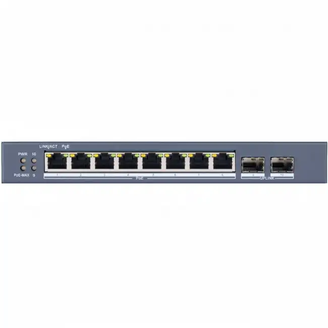 Коммутатор Hikvision DS-3E1510P-E DS-3E1510P-EI (1000 Base-TX (1000 мбит/с), 2 SFP порта)