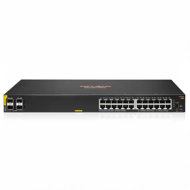 Коммутатор HPE Aruba 6000 24G R8N87A#ABB (1000 Base-T (1000 мбит/с), 4 SFP порта)