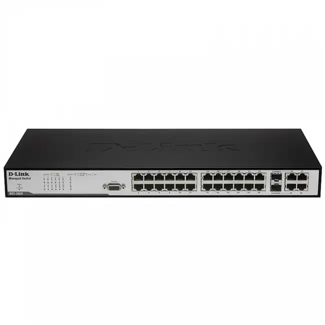 Коммутатор D-link DES-3028_RFB/A1 (100 Base-T (100 мбит/с), 2 SFP порта)
