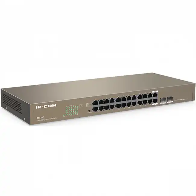 Коммутатор IP-COM G1024F (1000 Base-TX (1000 мбит/с), 2 SFP порта)