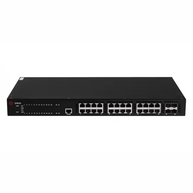 Коммутатор QTECH 3310-28TX-AC-AC QSW-3310-28TX-AC-AC (1000 Base-T (1000 мбит/с), 4 SFP порта)