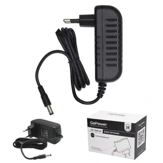 Аксессуар для сетевого оборудования GoPower 00018646 00-00018646 (Блок питания)